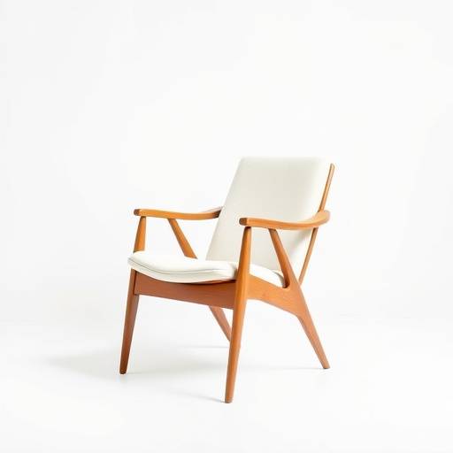 Eksempel på produktfotografering - et stilfuldt billede af en dansk designstol på en hvid baggrund.
