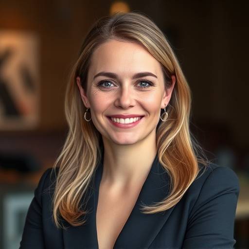 Portræt af Maria Jensen, CEO i Kreativt Mediehus